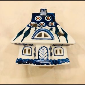 Polish Pottery Ceramic House Luminary